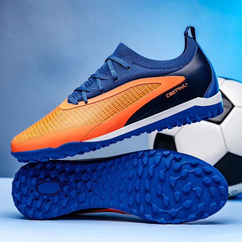 Nouvelles chaussures de football pour hommes, crampons longs pour adultes, chaussures de sport pour l'entraînement en extérieur, respirantes, antidérapantes, confortables pour les garçons, pour les matchs