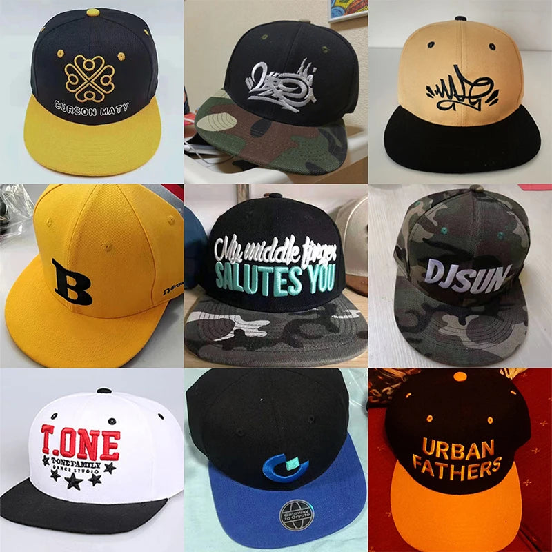Custom Logo Baseball Caps for Men Women Personalized Logo Design Sorority Cap Embroidery Monogram Baseball Caps Hip Hop Hats