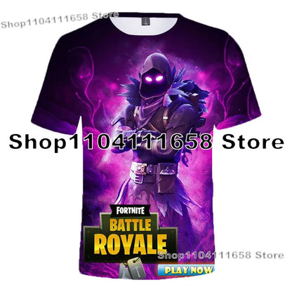 Banana Peely -T-paita, naisten T-paita, lasten F-Fortnite T-paita, 3D-painettu miesten Battle Royale -pelipaita, kesätoppi, syntymäpäivälahja