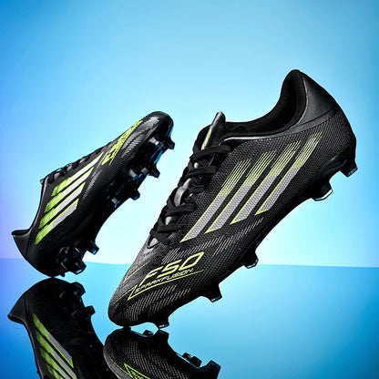 Chaussures de football pour hommes, crampons de football pas chers, chaussures de terrain AG/TF antidérapantes, chaussures de football d'entraînement en plein air pour débutants.