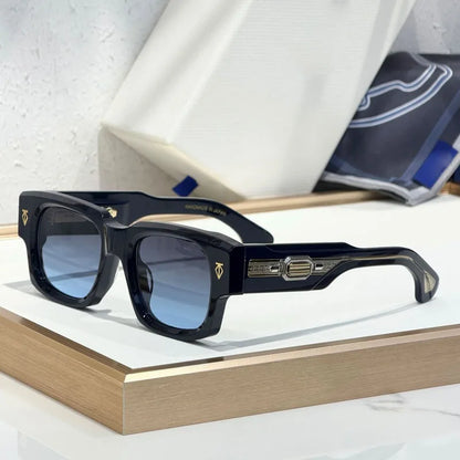 DUSENBERG Square Thick Acetate Sunglasses Handmade Classical Vintage UV400 High Quality for Men Women Optical Glasss with Case