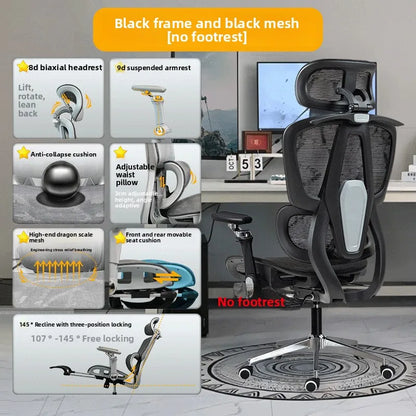 Przenośny minimalistyczny fotel ergonomiczny z podłokietnikiem 10D, fotel komputerowy, biurowy, do nauki i gamingowy Gravitysturdy and durable
