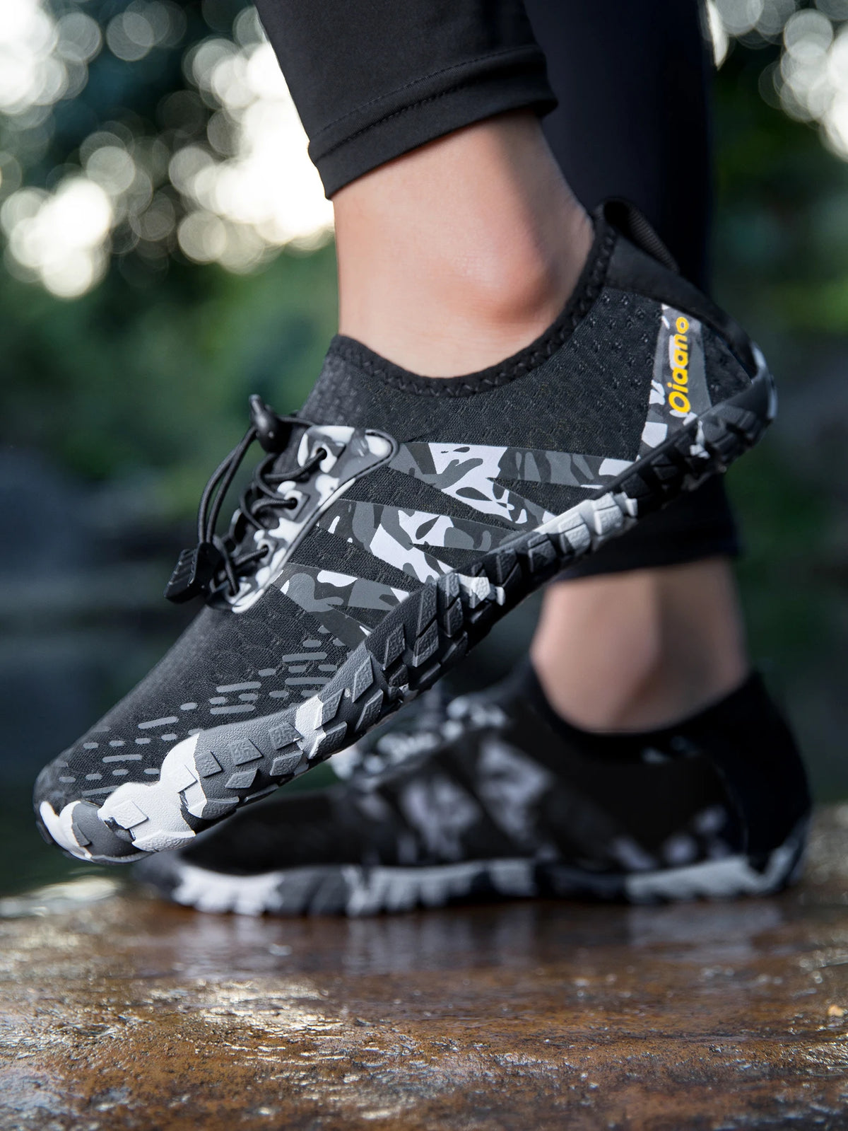 Oiaano Nouvelles chaussures de plage à séchage rapide « Camo » pour homme et femme, sandales aquatiques, baskets aquatiques pour homme, chaussures de sport et de marche