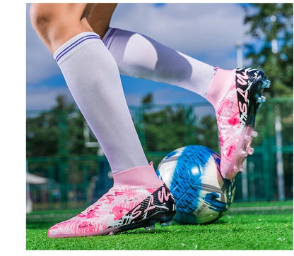 Chaussures de football professionnelles pour hommes, crampons de football FG ultralégers, baskets d'entraînement de football, chaussures de sport d'extérieur