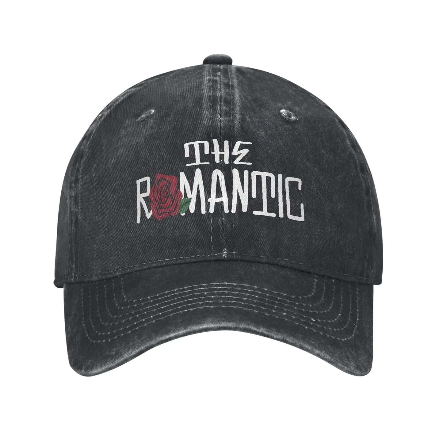 B&W The Romantic Tour Bruno Mars Concert Tour Washed Baseball Cap  Fashion Hip Hop Hats Summer Unisex Men Hunting Snapback Cap