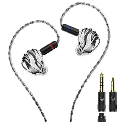 TRN SHELL 4DD 1, écouteurs intra-auriculaires IEM avec haut-parleurs hybrides planaires, câble détachable de 0,78 mm, écouteurs filaires Hi-Fi pour la musique, conception de buse de réglage, casque.