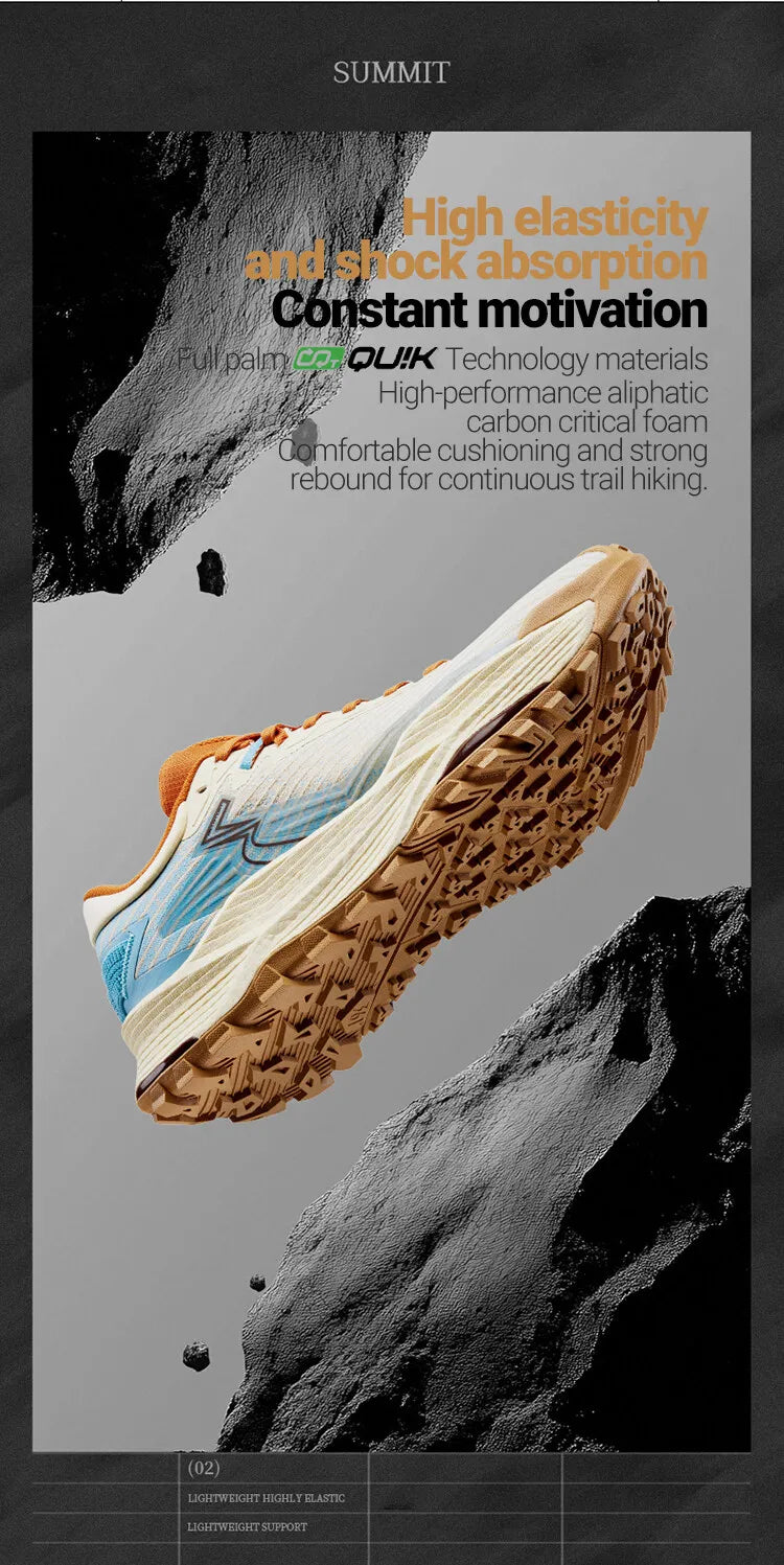 361 Degrees WUXIA 2.0 leichter, weicher, luftiger, reaktionsfreudiger, rutschfester, vielseitiger Outdoor-Wanderschuh für Herren 672542201