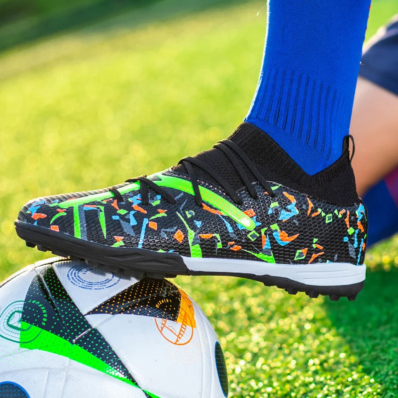 Turf voetbalschoenen Professionele voetbalschoenen voor heren Ademende mesh Jeugdvoetbalschoenen Antislip herensneakers Society Chuteira