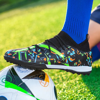 Turf voetbalschoenen Professionele voetbalschoenen voor heren Ademende mesh Jeugdvoetbalschoenen Antislip herensneakers Society Chuteira