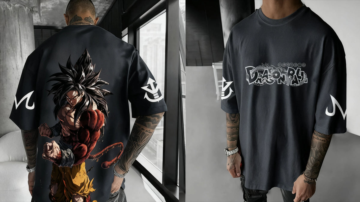 T-shirt Dragon Ball Anime Super Saiyan 4 : t-shirt d'été pour homme et femme, style urbain, ample, décontracté, polyvalent, vêtements assortis parent-enfant