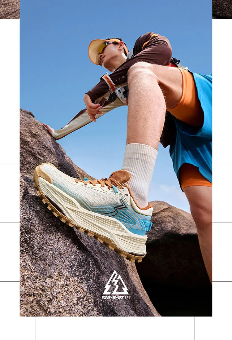361 Degrees WUXIA 2.0 leichter, weicher, luftiger, reaktionsfreudiger, rutschfester, vielseitiger Outdoor-Wanderschuh für Herren 672542201