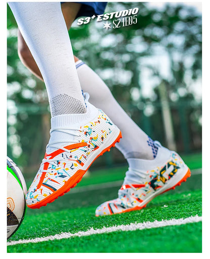 Turf voetbalschoenen Professionele voetbalschoenen voor heren Ademende mesh Jeugdvoetbalschoenen Antislip herensneakers Society Chuteira