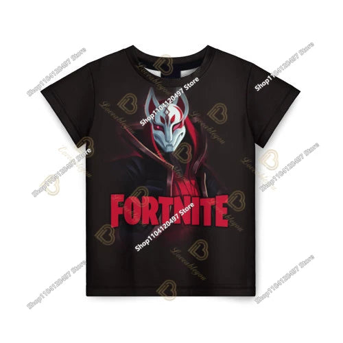2026 Fortnite T-shirt Boys Summer Anime Game T Shirt Everyone T-Shirt Cute Tee Shirt Basic Battle Gamer Short Sleeve Man Tshirt