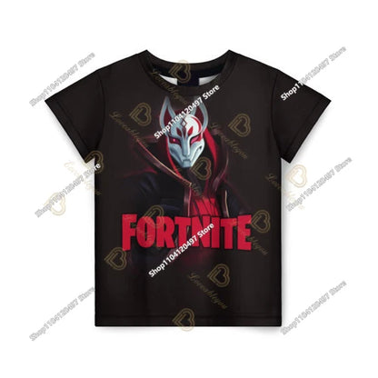 2026 Fortnite T-shirt Boys Summer Anime Game T Shirt Everyone T-Shirt Cute Tee Shirt Basic Battle Gamer Short Sleeve Man Tshirt