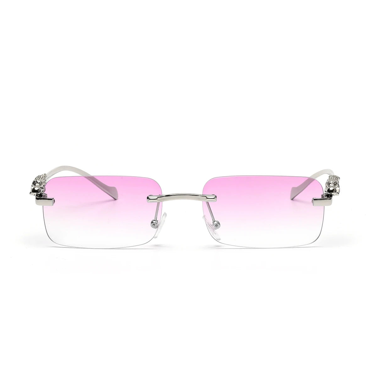 Ruiao rimless sunglasses UV400 fashion square metal glasses for men women designer man's brand sun glasses shades for outdoor