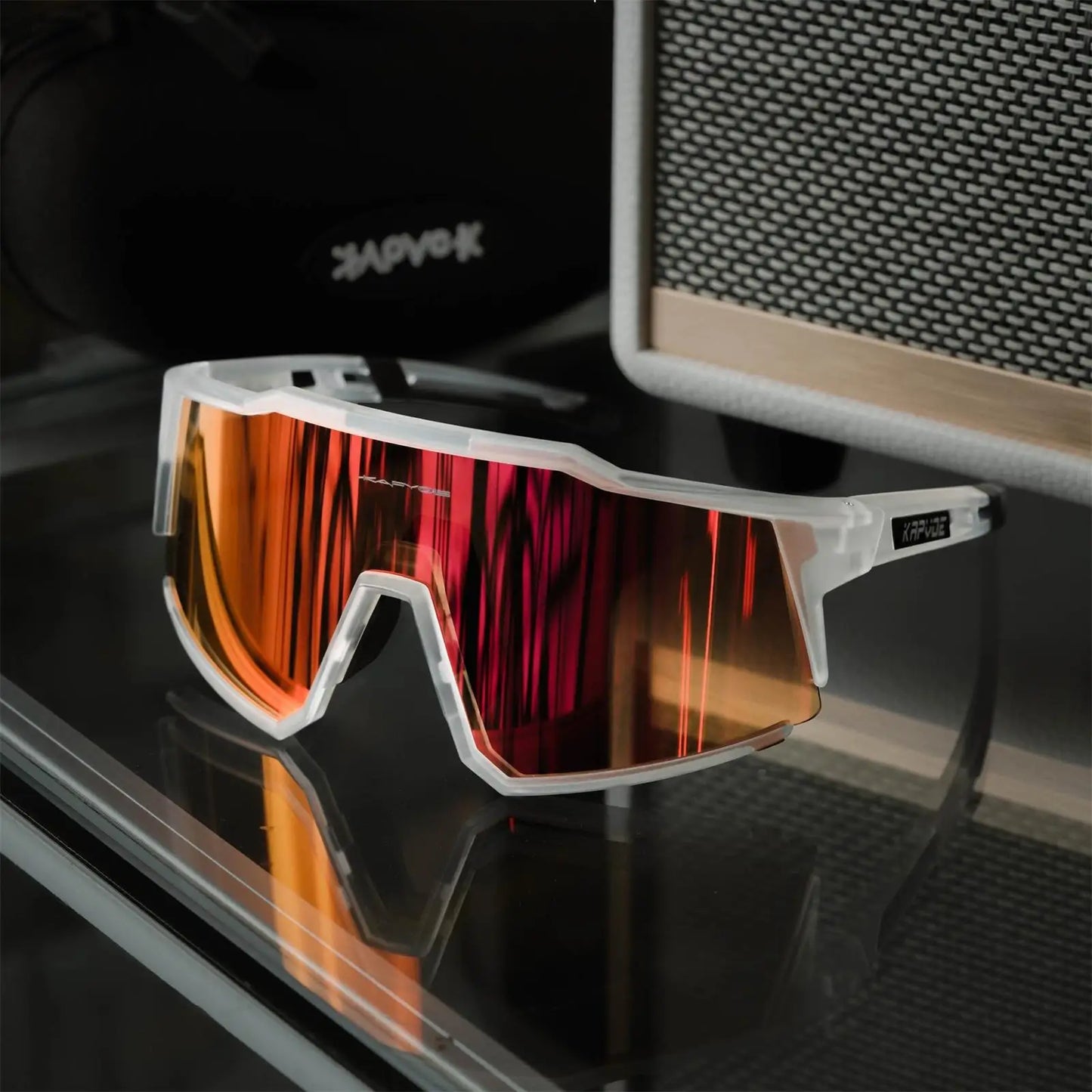 Kapvoe Cycling Glasses Bike Cycling Goggles Outdoor UV400 Cycling Sunglasses Sports Built-in Myopia Frame MTB Bicycle Glasses