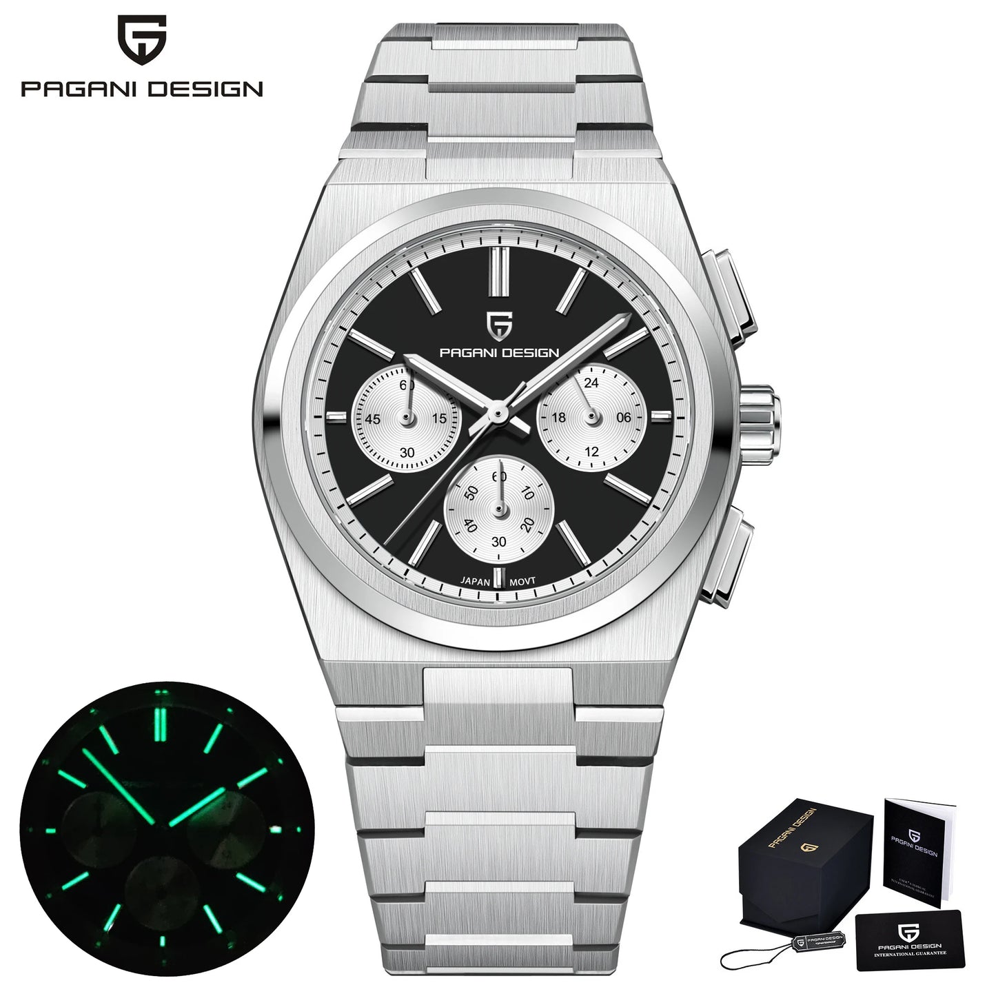 PAGANI DESIGN Men Quartz Watches Sports Waterproof WristWatch for Men Sapphire Glass Automatic Watch Relogio Masculino PD1761