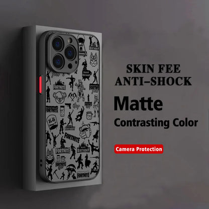 Hot Game F-Fortnite Phone Case For Xiaomi Redmi Note 14 13 12 12S 11 11S 10 10S 9T 9S 8 7 Pro Plus 4G 5G Matte Clear Back Cover