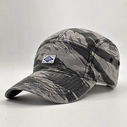 Cappellino da baseball con visiera corta in stile mimetico da lavoro per uomo e donna, cappellino unisex alla moda con visiera per la protezione dal sole all’aperto