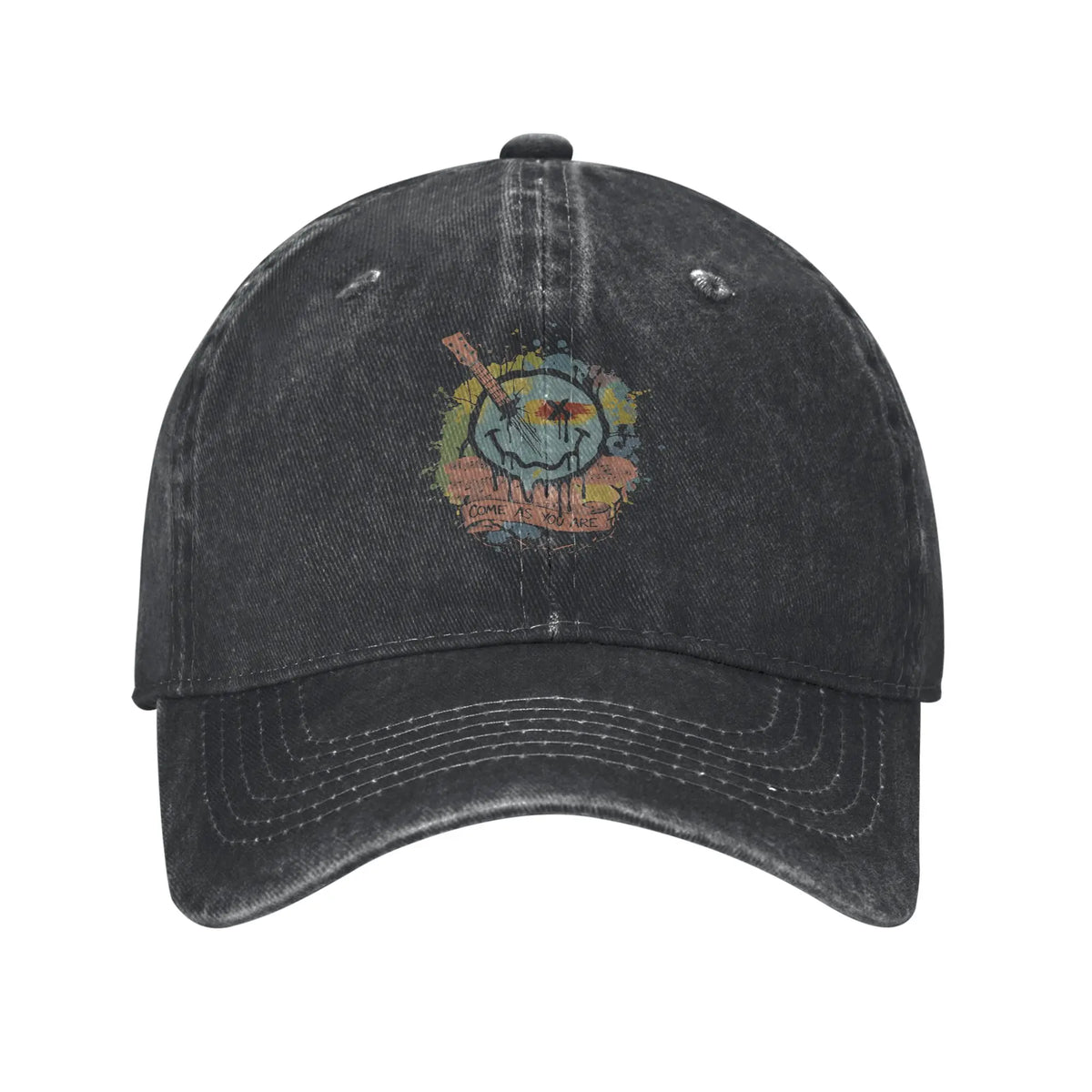 Summer Garbage rock Nirvanas 2026 Baseball Cap Sun  Breathable Design Washed Trucker Hat Women Trendy Kpop Rock Baseball Caps