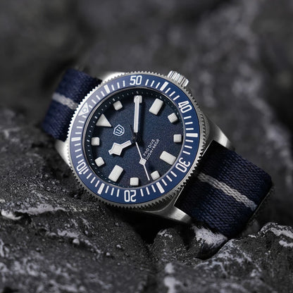 Watchdives 38mm EXD Titanium Diver Watch Sapphire crystal mirror AR coated men's waterproof watch