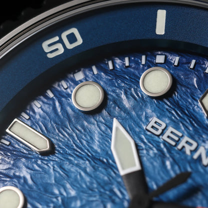 BERNY Diver Automatic Watches Men's Luxury Sapphire 316L Stainless Steel Mechanical Watch 42MM 200M Waterproof Diving Men's Watch