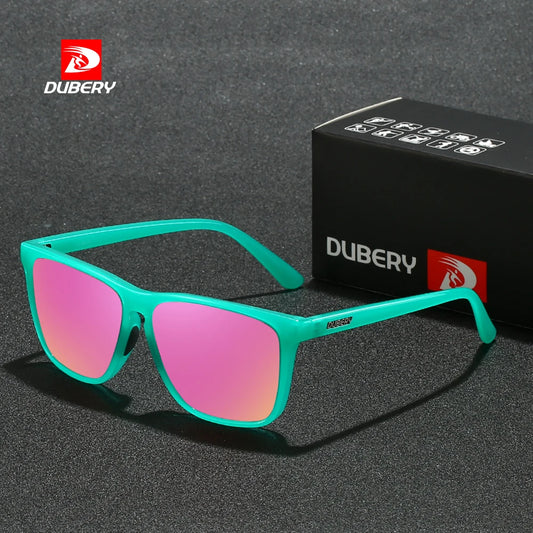 DUBERY Full Rim Polarized Fashion Sunglasses For Men And Women 14 Colors Model 108