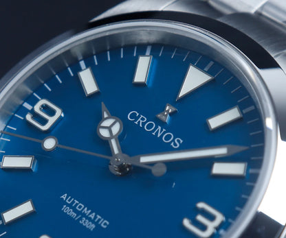Cronos EX Diver Mechanical Men's Watch 39mm Automatic PT5000 / Miyota 90S5 Sapphire Glass Bushed Bracelet Glide Clasp 10 ATM L6031