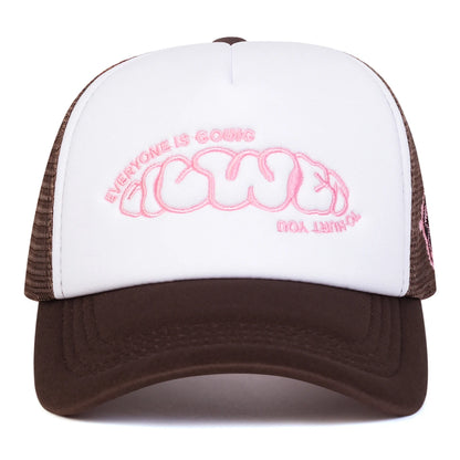 Unisex EVERYONE IS GOING Bogstavbroderi Baseball-netkasketter Forår/sommer Udendørs Justerbare fritidskasketter Dad Hat Solbeskyttelseskasket