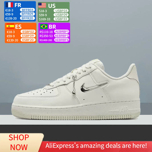 Unisex klasični športni copati Nike Air Force 1 Low, udobna blaženje in trpežna zasnova za vsakdanjo rabo FN8540-100