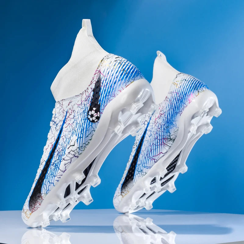 Chaussures de football coordonnantes pour hommes et femmes, chaussures de football professionnelles pour enfants, chaussures de football athlétiques en plein air, TF, FG