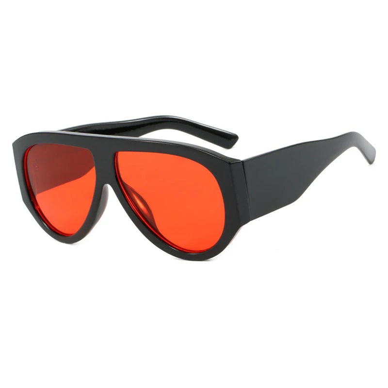 Luxury Pilot Oversized Sunglasses Women Brand Designer Big Frame Gradient Sun Glasses Fashion Goggle Shades Oculos De Sol