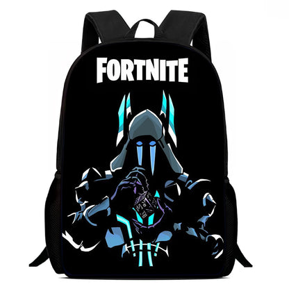 Mochila Escolar Fortnite de 15 Polegadas com Desenho Animado para Crianças, Meninos e Meninas, Mochila Leve com Estampado de Jogo, Grande, Adequada para Idades dos 5 aos 8 Anos