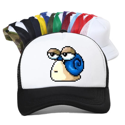 Harajuku MapleStory Kawaii grappige bedrukte baseballpet voor heren, Koreaanse stijl, populair bij gameliefhebbers, otaku en hipsters, personaliseerbare pet