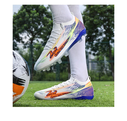 Chaussures de football pour adolescents, adultes, hommes et femmes, crampons universels TF FG tout terrain, chaussures de football avec clous de sol