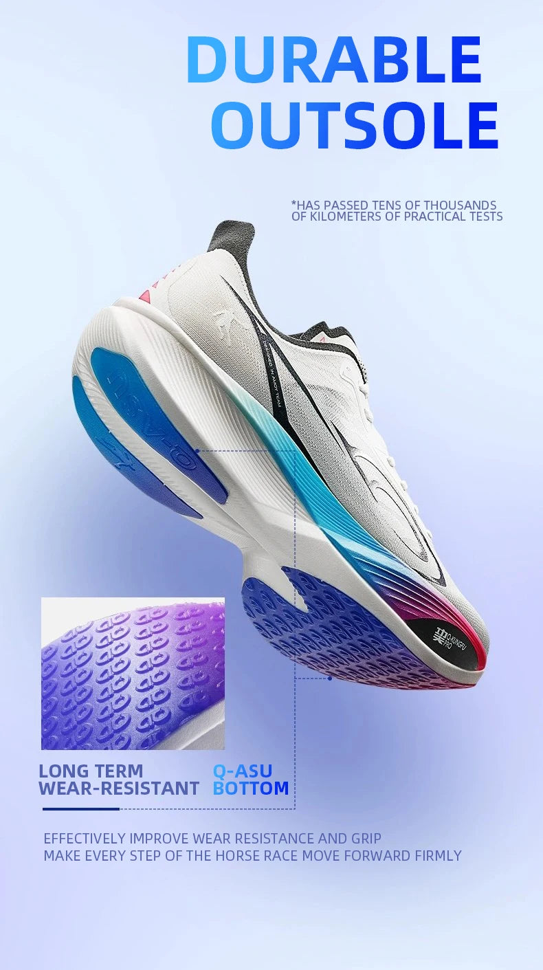 QIAODAN Feiying PB3 Enhanced Edition Professional Marathon Carbon Board Running Shoes 2025 Men's Sneakers QDB023251299T