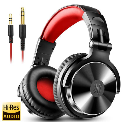 OneOdio Over Ear Headphones HiFi Studio DJ Headphones Wired Gaming Headset with Mic, Professional Monitor Headphones for PC, Phone & Music Production