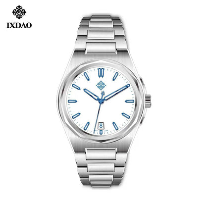 IX&DAO 2026 new Warrior 37mm men's automatic mechanical watch enamel plate Miyota 9015 sapphire stainless steel waterproof 10Bar