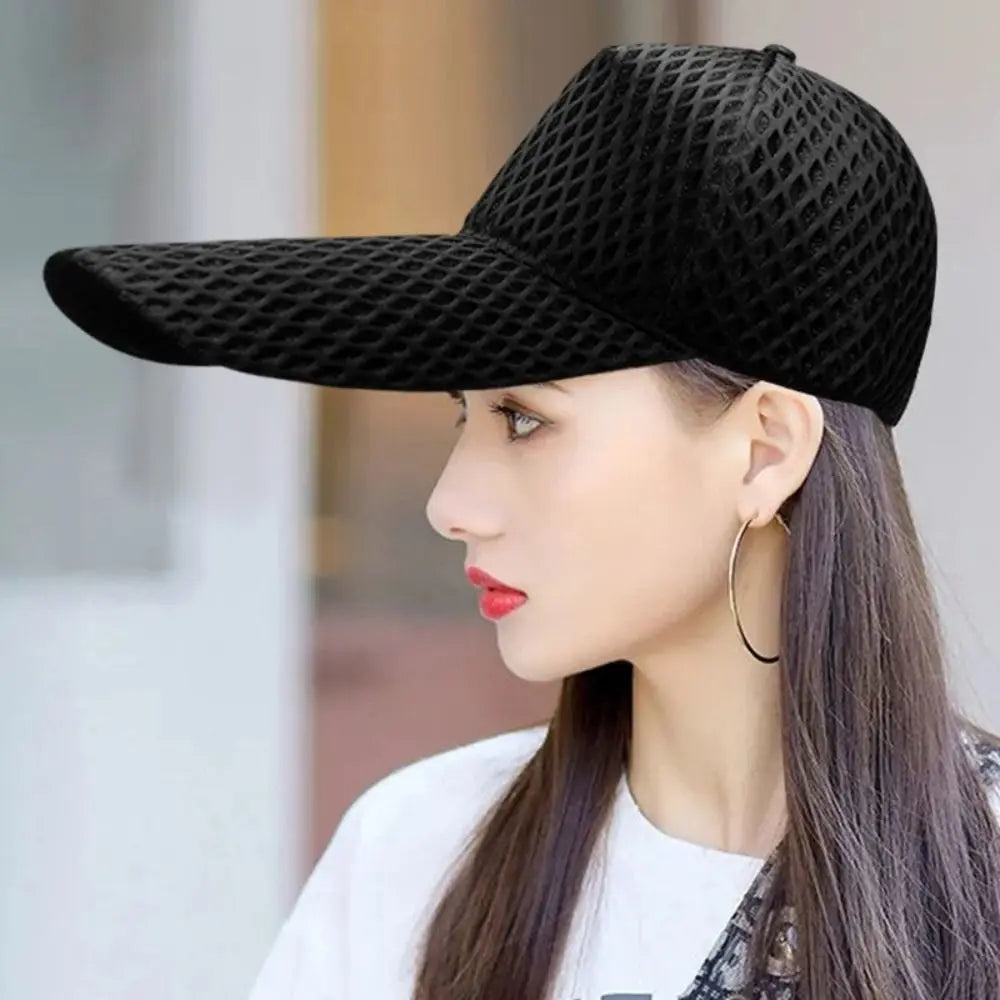 Quality 14cm Long Brim Sun Hat Big Size Large Head Baseball Caps Mesh Sunshade Oversize Trucker Cap Men