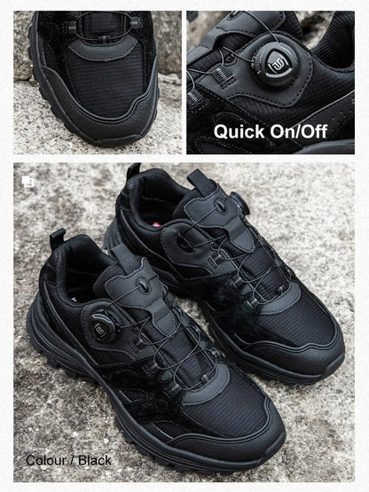 Zapatillas de senderismo para hombre Baasploa: antideslizantes, resistentes al desgaste, para escalada y senderismo al aire libre; con interior de algodón para mayor comodidad; zapatillas deportivas para actividades al aire libre.