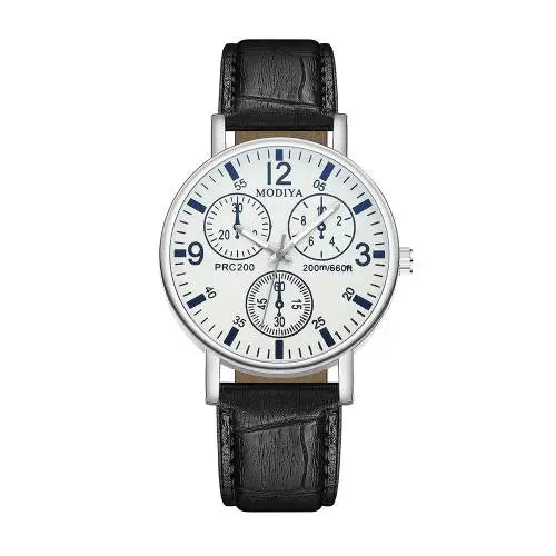 Men Watches Business Wrist Watch Luxury Leather Strap Analog Watches Quartz Wristwatches Clock Men Women Casual Simple Watch