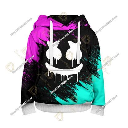2-14Y Sweatshirt Fortnite Child Print Hoodie Sweatshirts Boys Girls Fashion Harajuku Jacket Kids Clothes Games Cosplay Costume