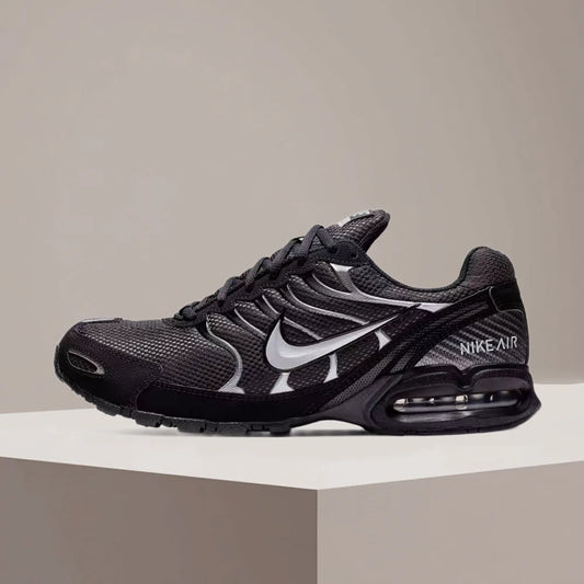 Nike Air Max Torch 4 muške ležerne tenisice za trčanje – crna/srebrna, vezanje na vezice, mekani međupotplat, prozračan gornji dio 343846-002