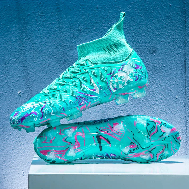 Nouvelles chaussures de football professionnelles pour hommes, chaussures de football antidérapantes, unisexes, respirantes, chaussures de futsal, nouvelles chaussures à crampons, livraison directe, ultralégères