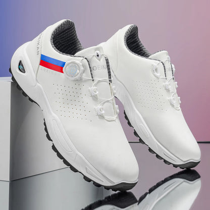 Men’s Golf Shoes: High-Quality, Non-Slip Sports Sneakers with Swivel Button for Maximum Comfort!