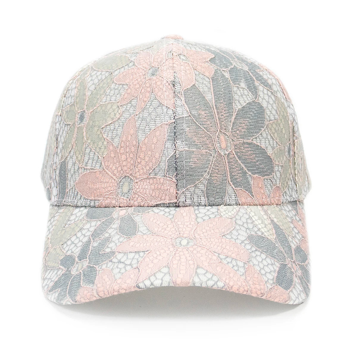 Moda damer spetsblomma basebollkepsar andningsbara eleganta damhattar vår sommar höst keps