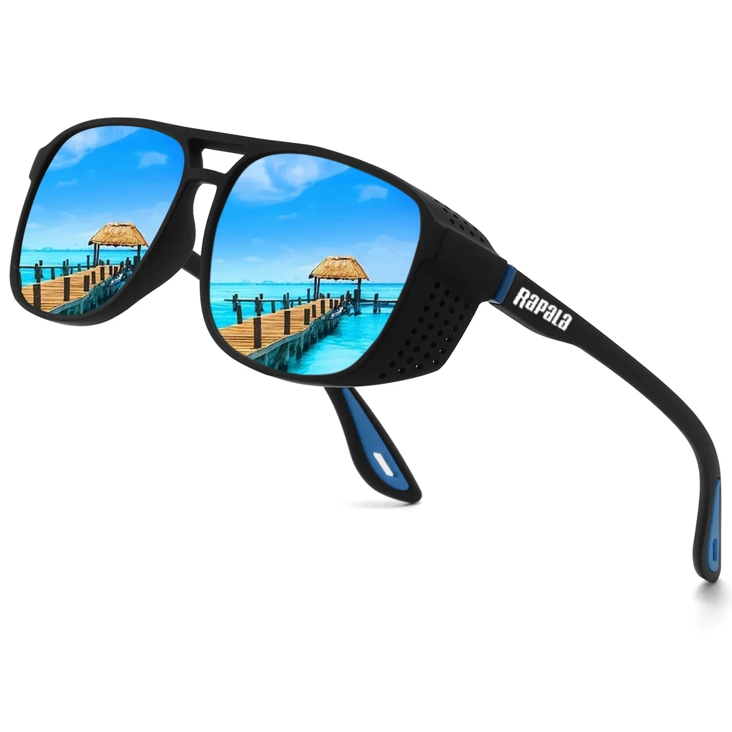 Rapala Professional Sports Sunglasses - Polarized Windproof UV400 for Cycling Running Outdoor Enthusiasts UV400