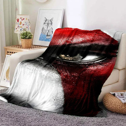 God of War Games Kratos Cartoon Soft Flannel Blanket for Beds Bedroom Sofa Picnic,Throw Blanket for Cover Outdoor Leisure Gift