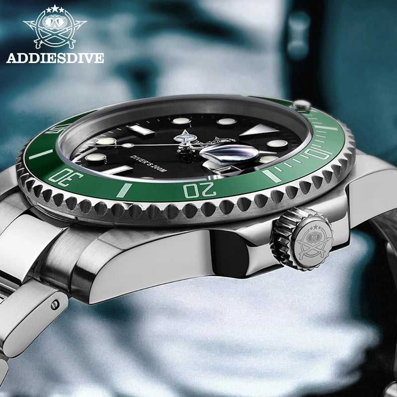 Orologio ADDIESDIVE in acciaio inox da uomo, al quarzo, stile business e casual europeo e americano, impermeabile, per sport outdoor