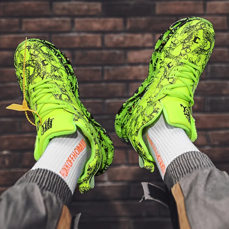 Men Sports Shoes Soft Sole Anti Slip Wear-resistant Rebound New Leather Breathable Comfort Fashion Lace Up Outdoor Running Shoes